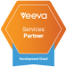 Partner Program Badges_Veeva_Services Partner_Development Cloud_White Outline
